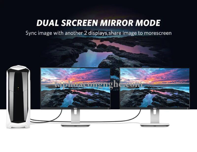 Ugreen 30122 5M Màu Đen Cáp 2 Đầu Displayport V1.2 cao cấp hỗ trợ 4K*2K 60GHz DP107 30030122